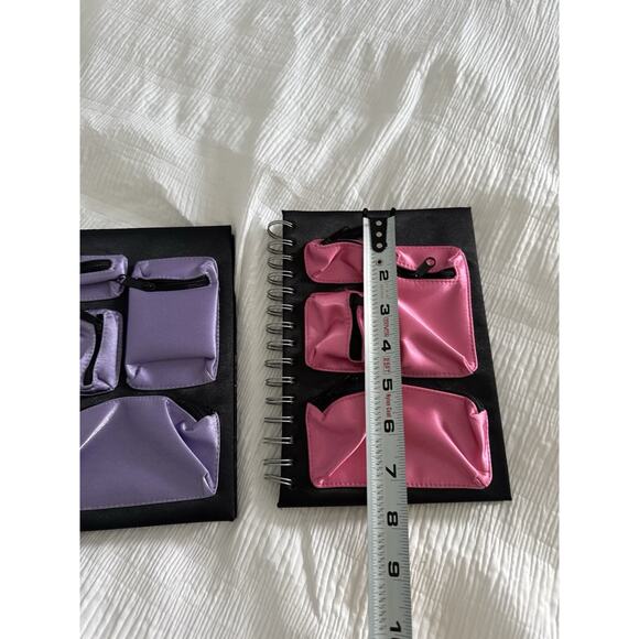 Lot of 2 Notebooks Journals Pink Purple Diary Pockets Girly Stationery - Picture 4 of 5